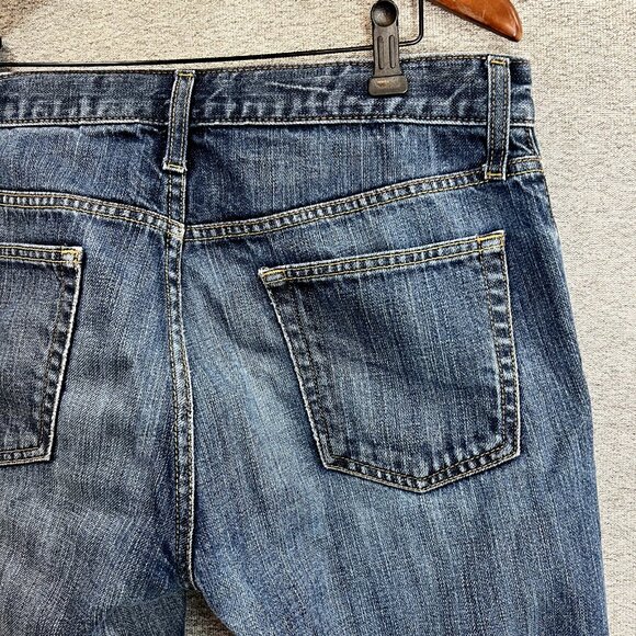 Old Navy Mens Jeans Size 33x30.5* Blue Denim Straight Mid Rise Medium Wash - Picture 3 of 14